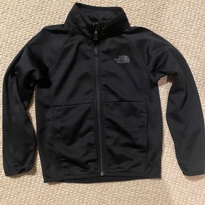 Boys black north face coat